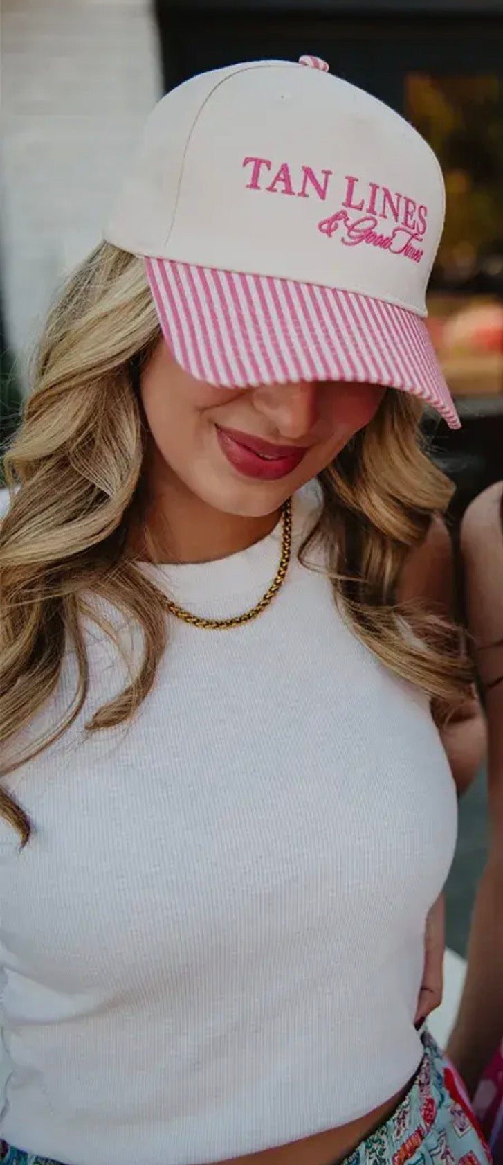 Tan lines & good times trucker hat 